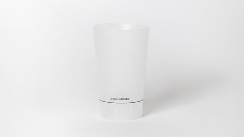 Vaso reutilizable para fuentes de agua