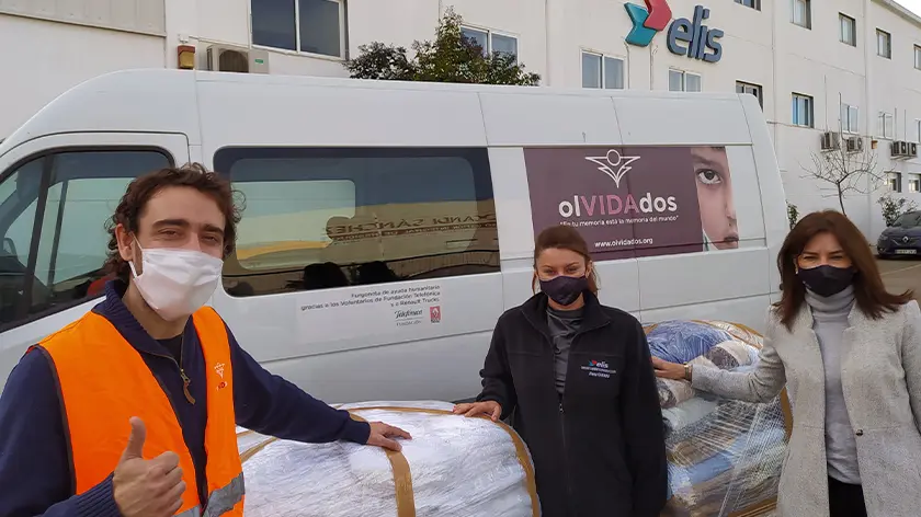 donación solidaria campo de refugiados