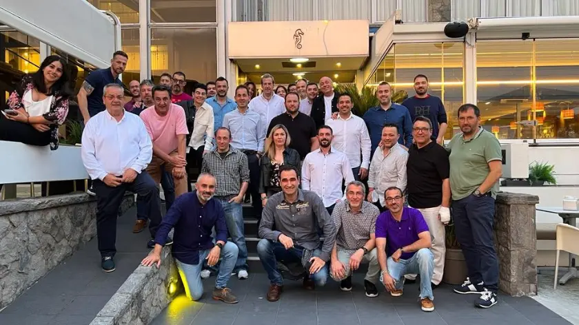 Colaboradores de la lavandería industrial Elis