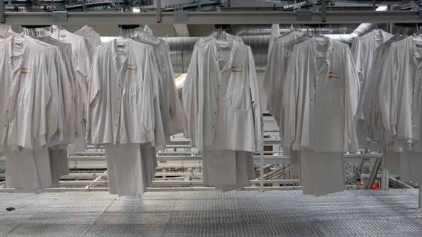 gestión de lavado de ropa laboral