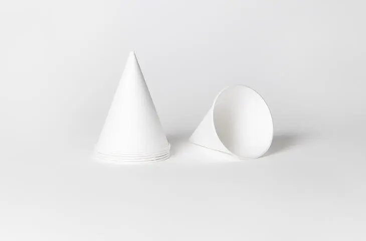 Vaso cónico de papel para fuentes
