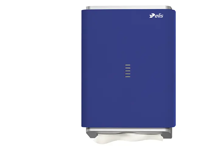 secamanos fusion papel plegado azul