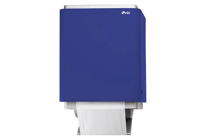 secamanos retractil fusion azul