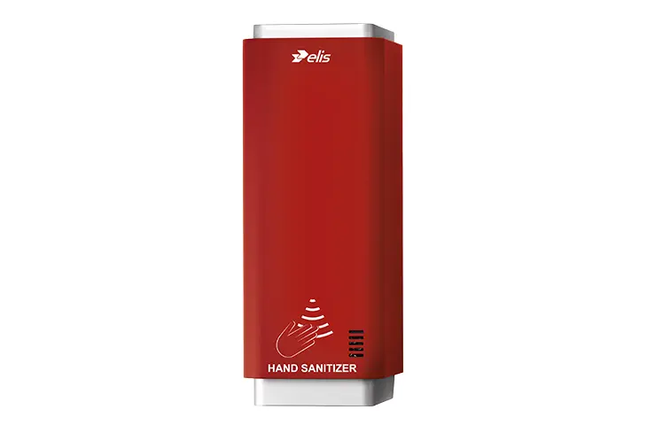 Dispensador de limpiador de manos sin agua - Gama Fusion rojo