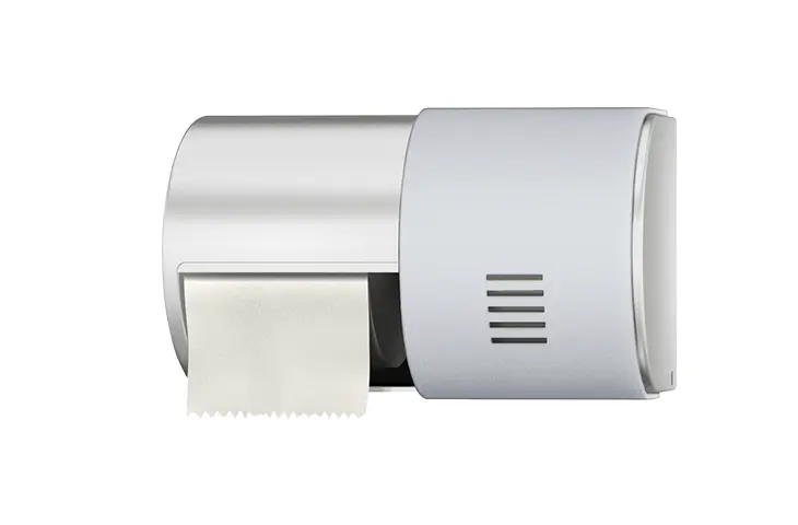 dispensador rollos papel higienico estandar fusion blanco