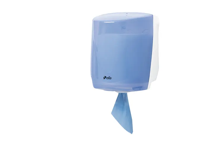 secamanos papel devanado central azul