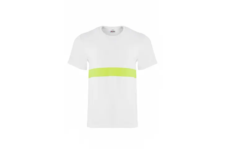 Camiseta con banda flúor - Food Industry