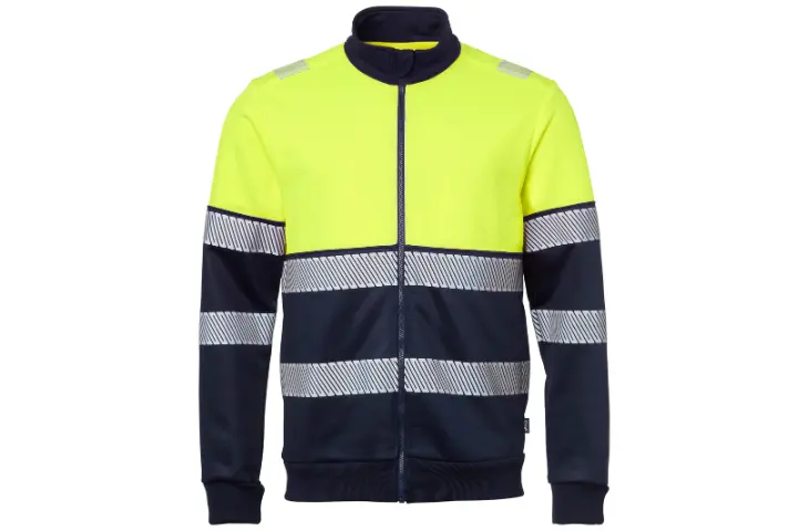 Sudadera con cremallera reflectante 