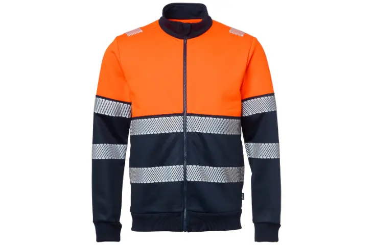 Sudadera reflectante con cremallera  
